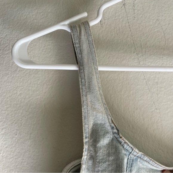 Blank NYC Give Way My Heart light wash denim cut out mini dress - Picture 9 of 11